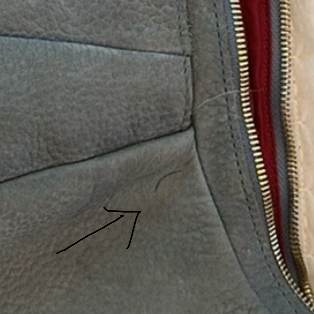 Hammitt Gray/Blue Shoulder Bag with Gold Accents - Picture 13 of 15